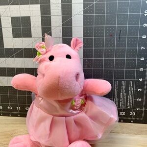 Burton & Burton - Pink Hippo Ballerina Dancer  Plush - 2011